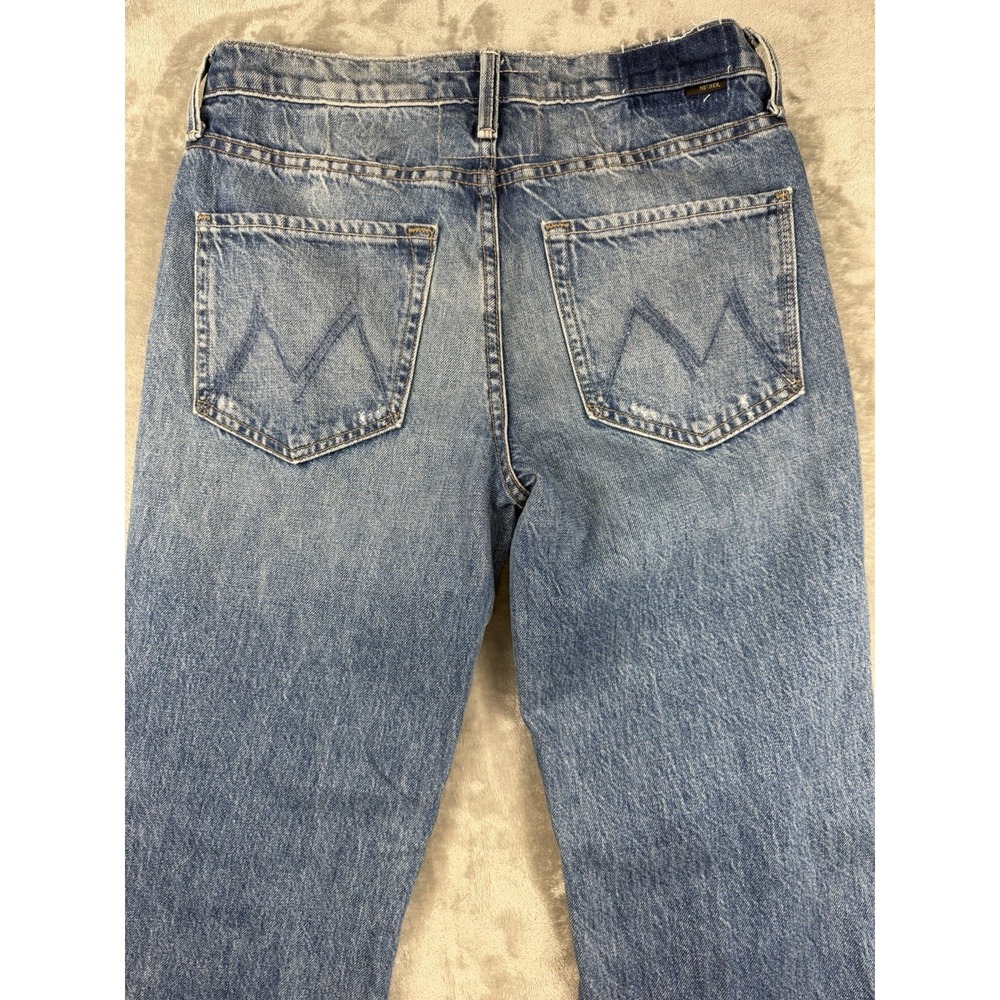 Mother Superior The Bookie Flood Jeans Women's Size 26 Distressed Flare Made USA - Picture 4 of 14